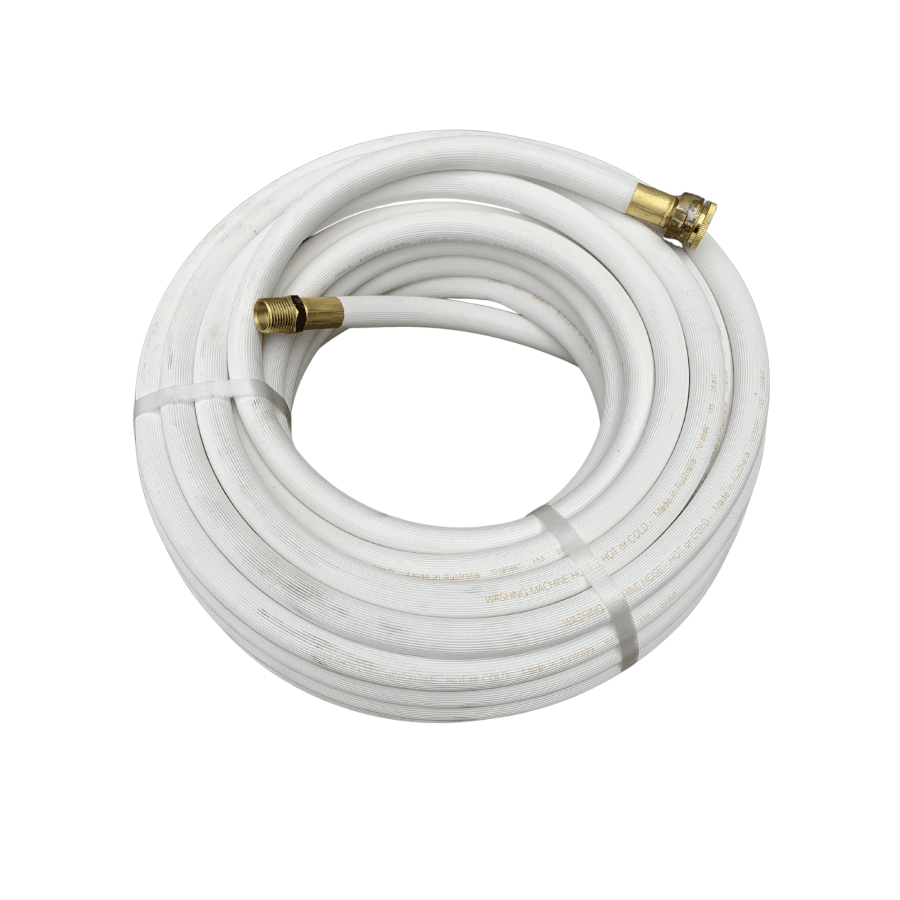 Hot And Cold Wash Hose With Crimped Brass Fittings12Mm 10 Mt Hoses
