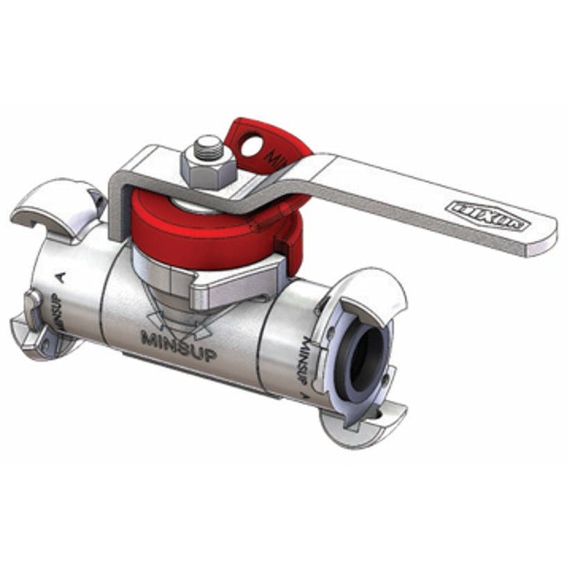 MINSUP Econovalve Ball Valve 1" SGI Nitrile A - Type x A - Type - Hose Factory