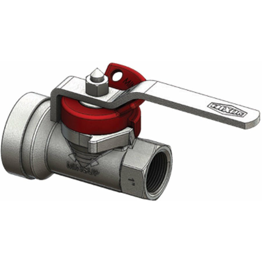MINSUP Econovalve Ball Valve Shouldered End x 1" BSP Female - Hose Factory
