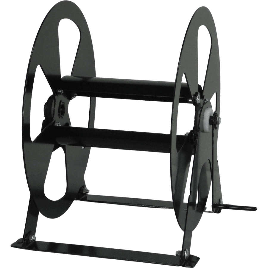 Mountable Hose Reel Black Heavy Duty Powder Coated Steel Made in Australia - Hose Factory
