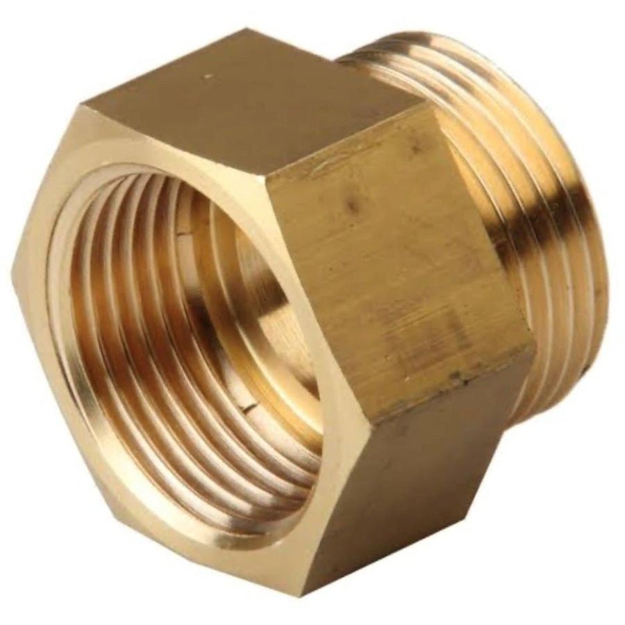 Reducing Bush Brass Nut F 25MM X M 20MM with Rubber Seal - Hose Factory
