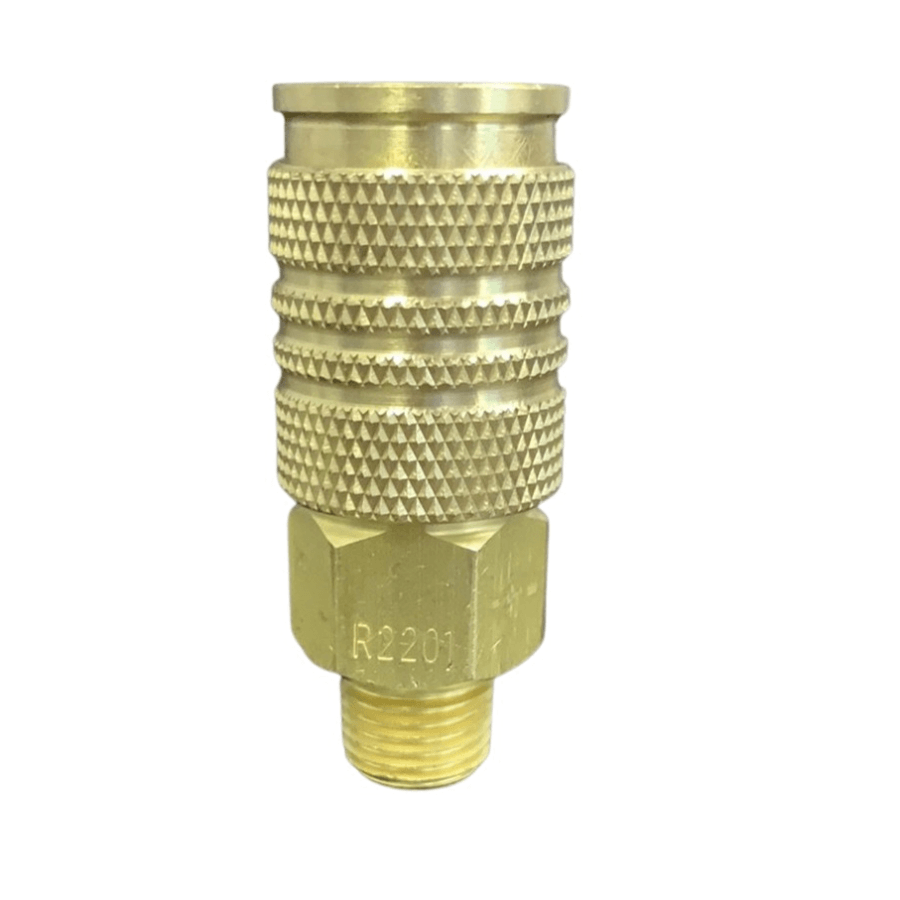 Ryco 200 Series Style Solid Brass Male One Touch Quick Air Coupling - Hose Factory
