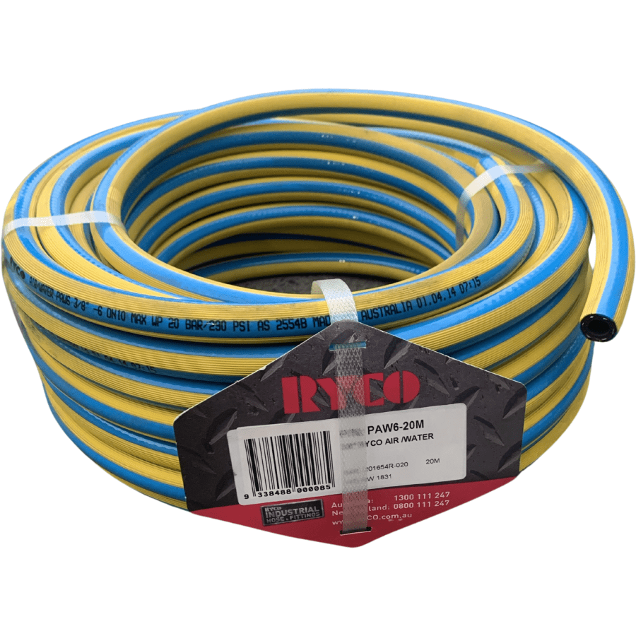 RYCO Air and Water Hose 10mm x 20mt Clearance Stock - Hose Factory