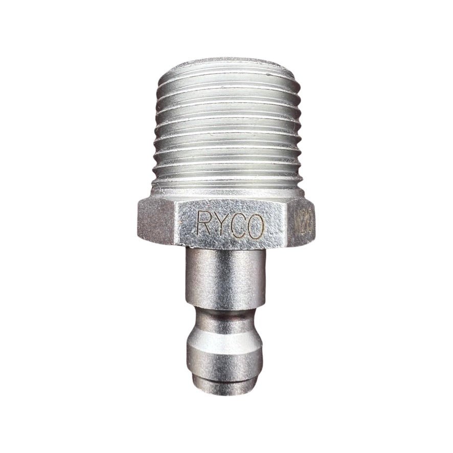 RYCO Genuine Steel Quick Connect Male Plug - Air Fitting - Hose Factory