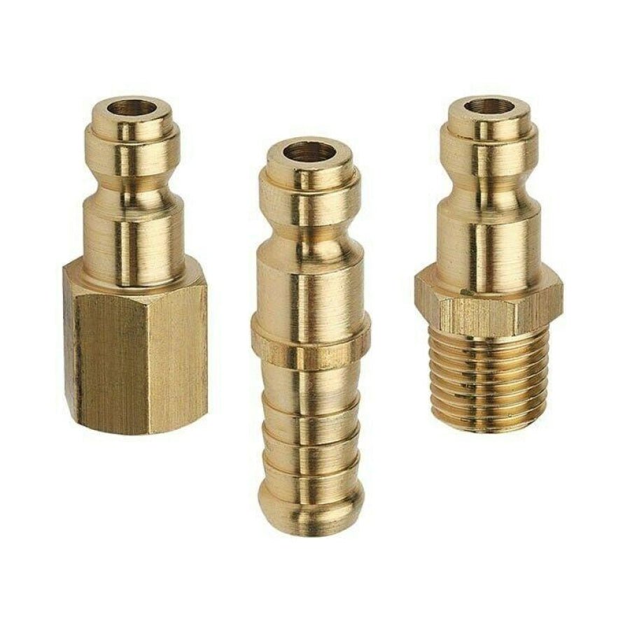 RYCO Style 200 Series Brass 1/4" Male & Female Adaptor & Male Fitting 3/8" Hose Barb - Hose Factory