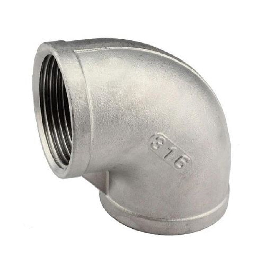Stainless Steel 316 Elbow 90' F x F BSP - Hose Factory