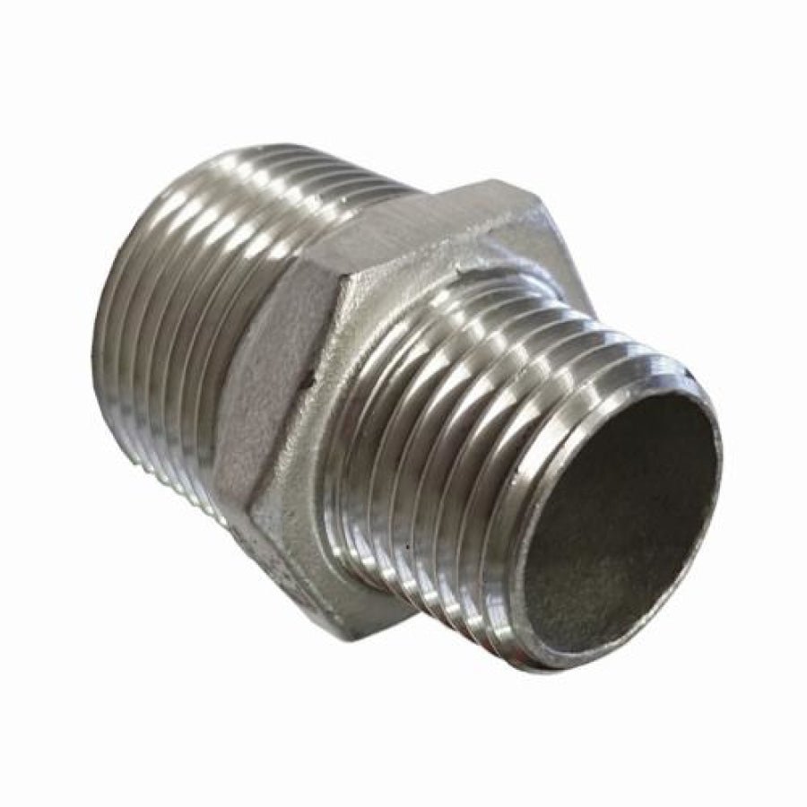 Stainless Steel 316 Reducing Nipple BSP - Hose Factory