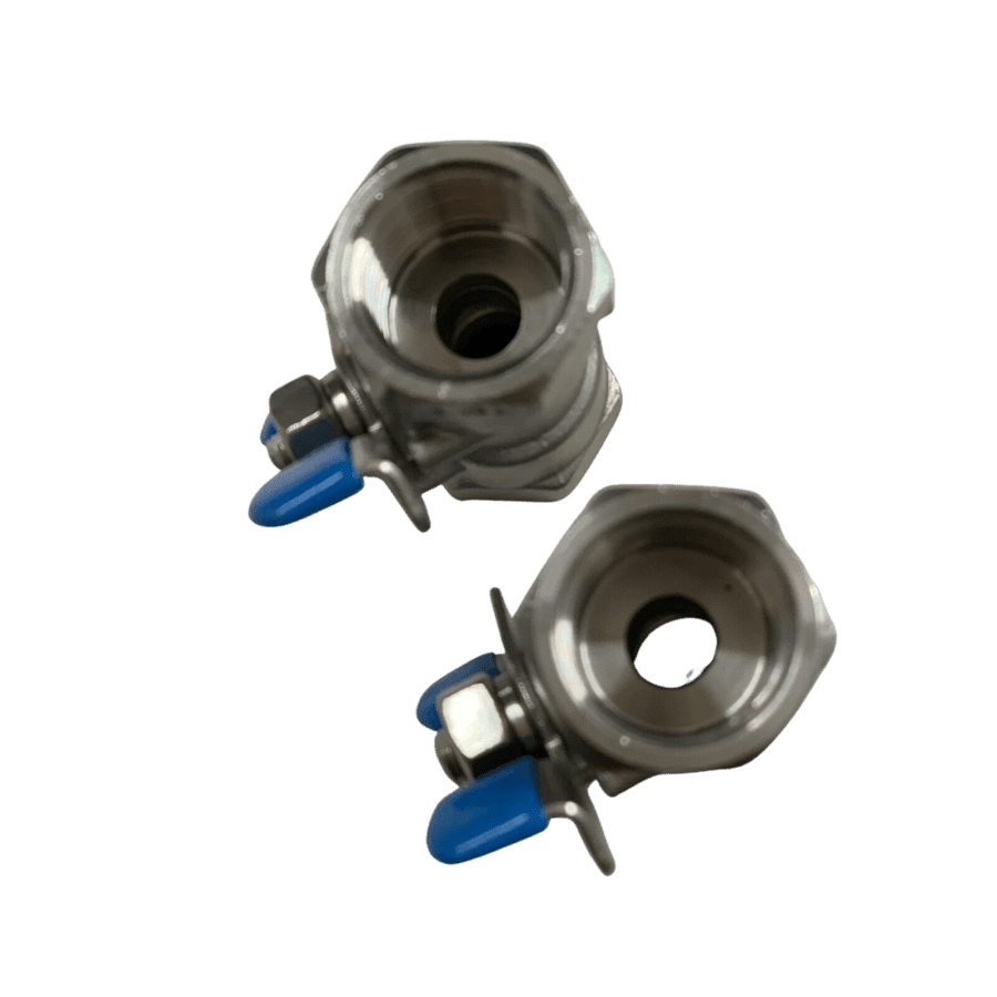 Stainless Steel Ball Valve Tap 1/2” (QTY 2) - Hose Factory