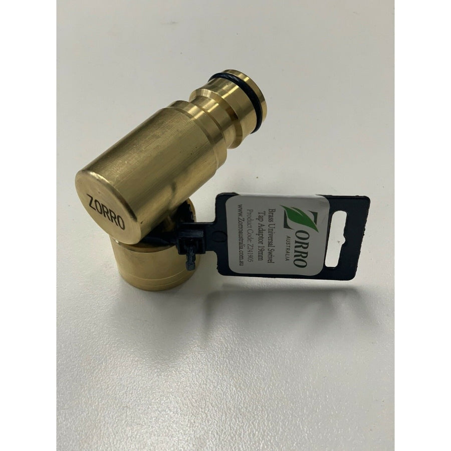 ZORRO Brass Swivel Garden Water Tap Adaptor Hose Connector