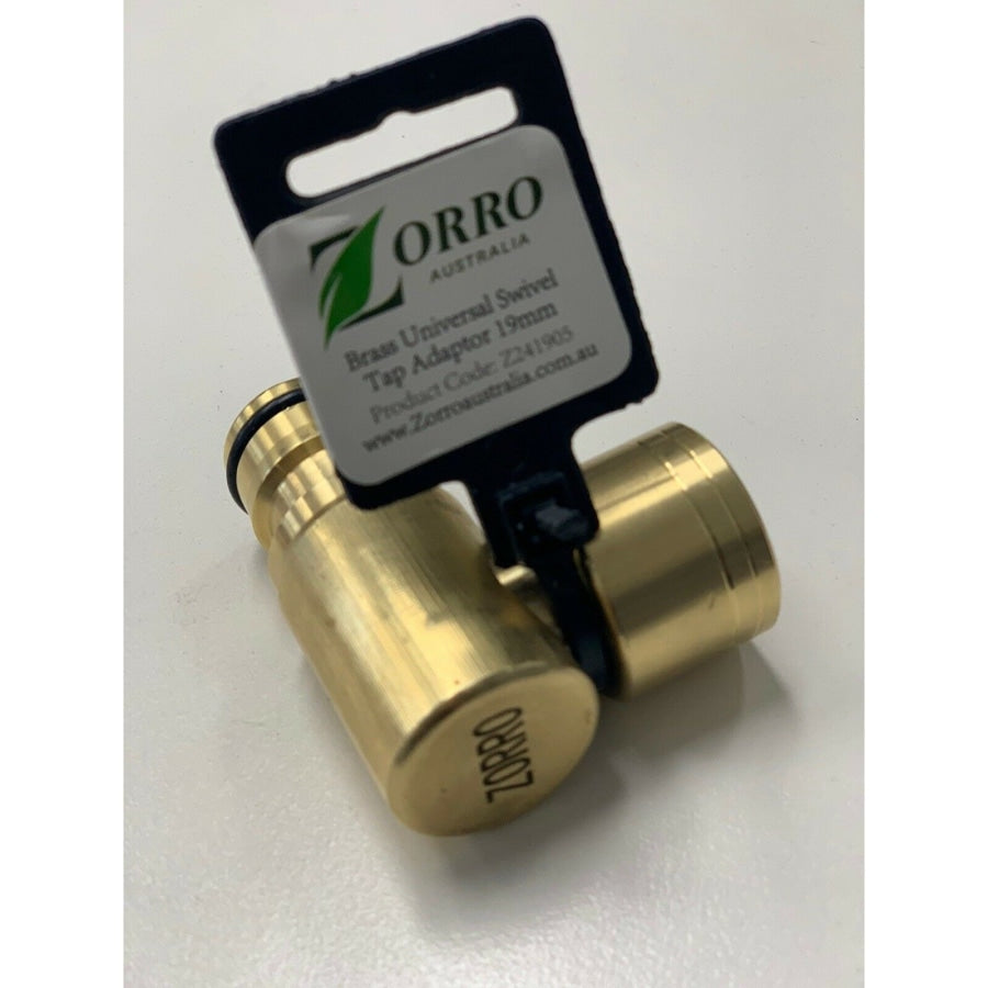 ZORRO Brass Swivel Garden Water Tap Adaptor Hose Connector
