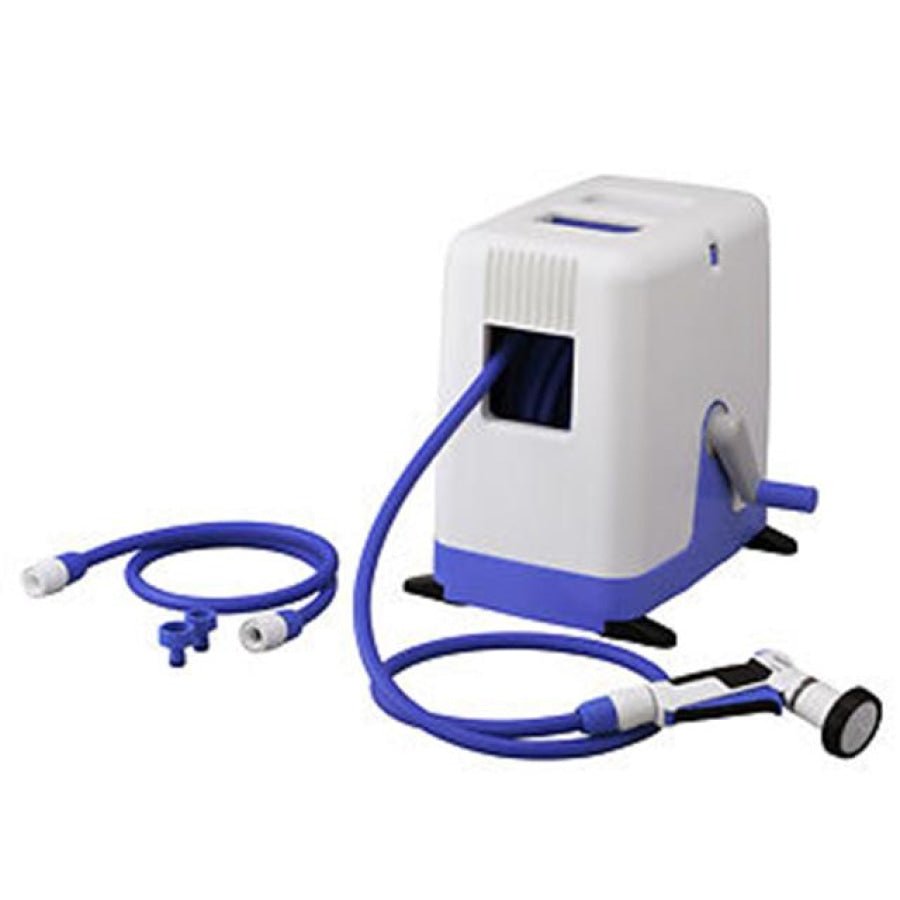 TAKAGI 20M Premium Water Hose Reel with Adjustable Pistol - Hose Factory
