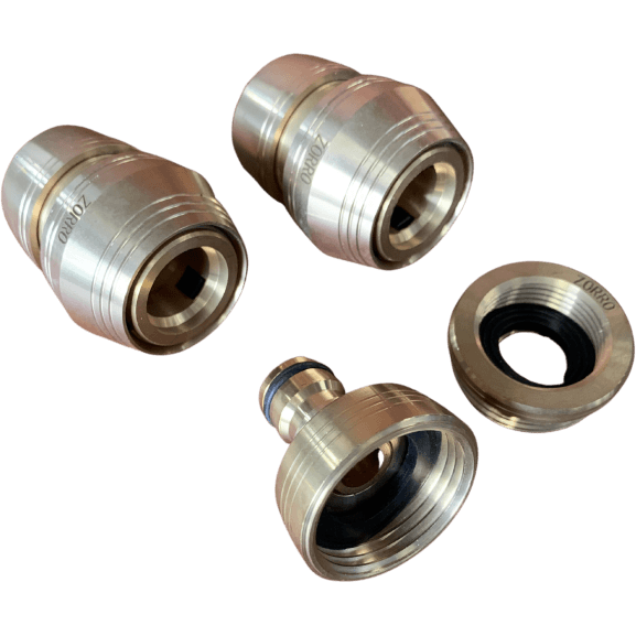 ZORRO Brass 3 Piece Hose Fittings 12mm - Hose Factory