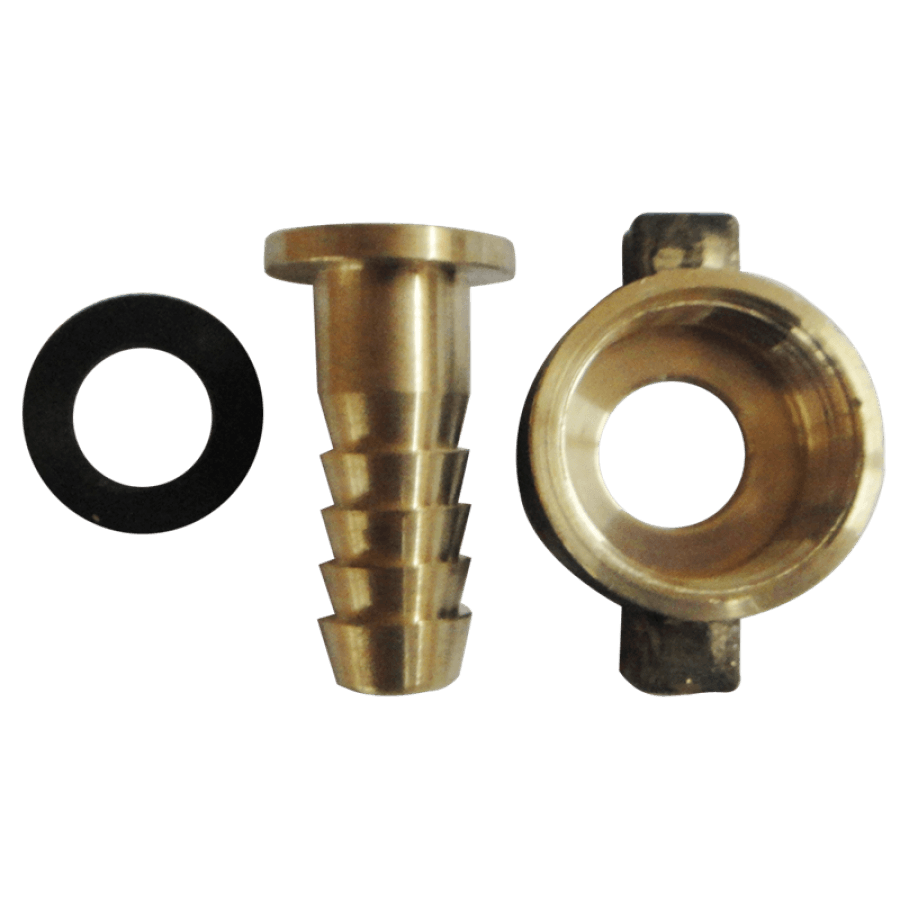 ZORRO Brass Nut & Tail with Rubber Washer - Hose Factory