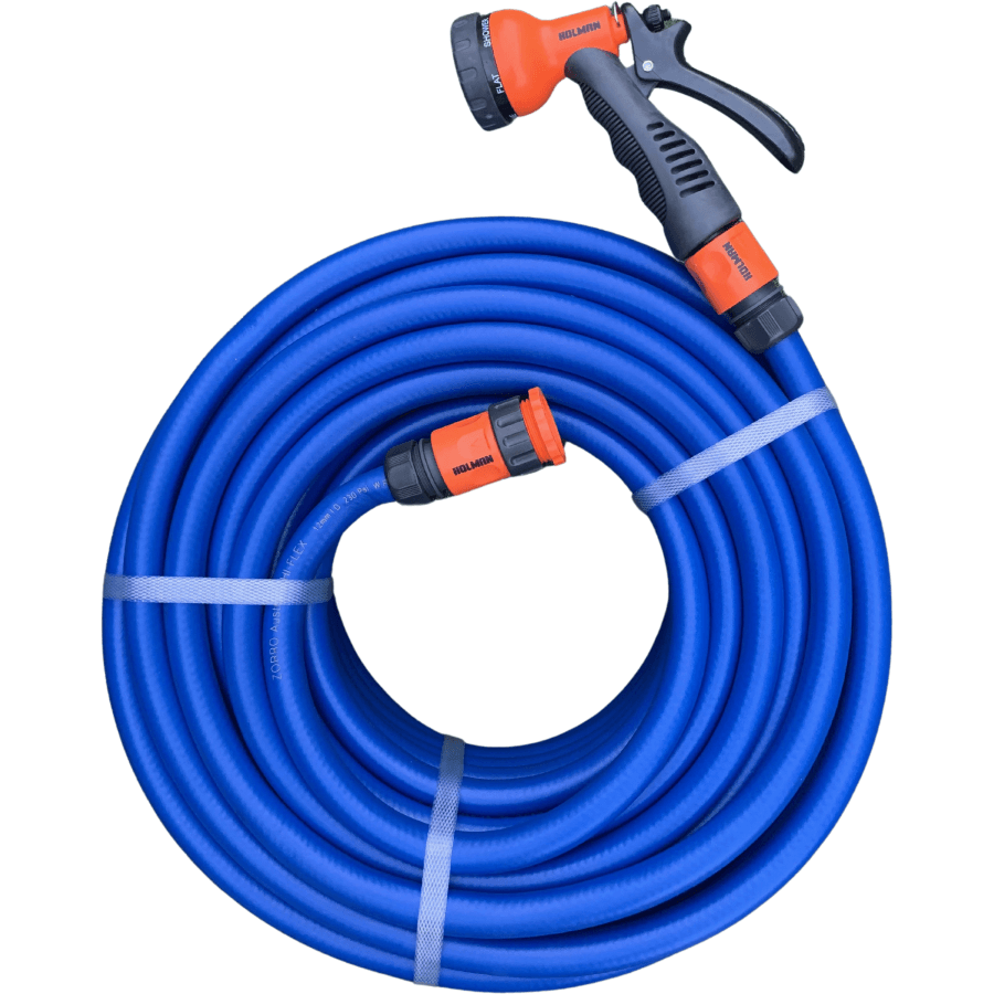 ZORRO Hi-Flex Extreamly Flexible Garden Hose with Plastic 6 Pattern Trigger Set