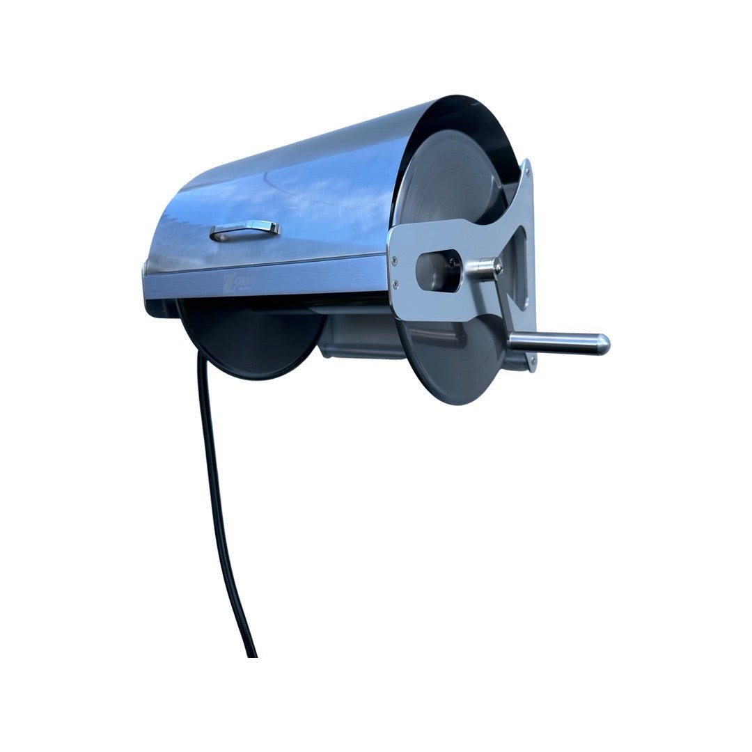 ZORRO Stainless Steel Mountable Reel with Lid & Extension Hose - Hose Factory