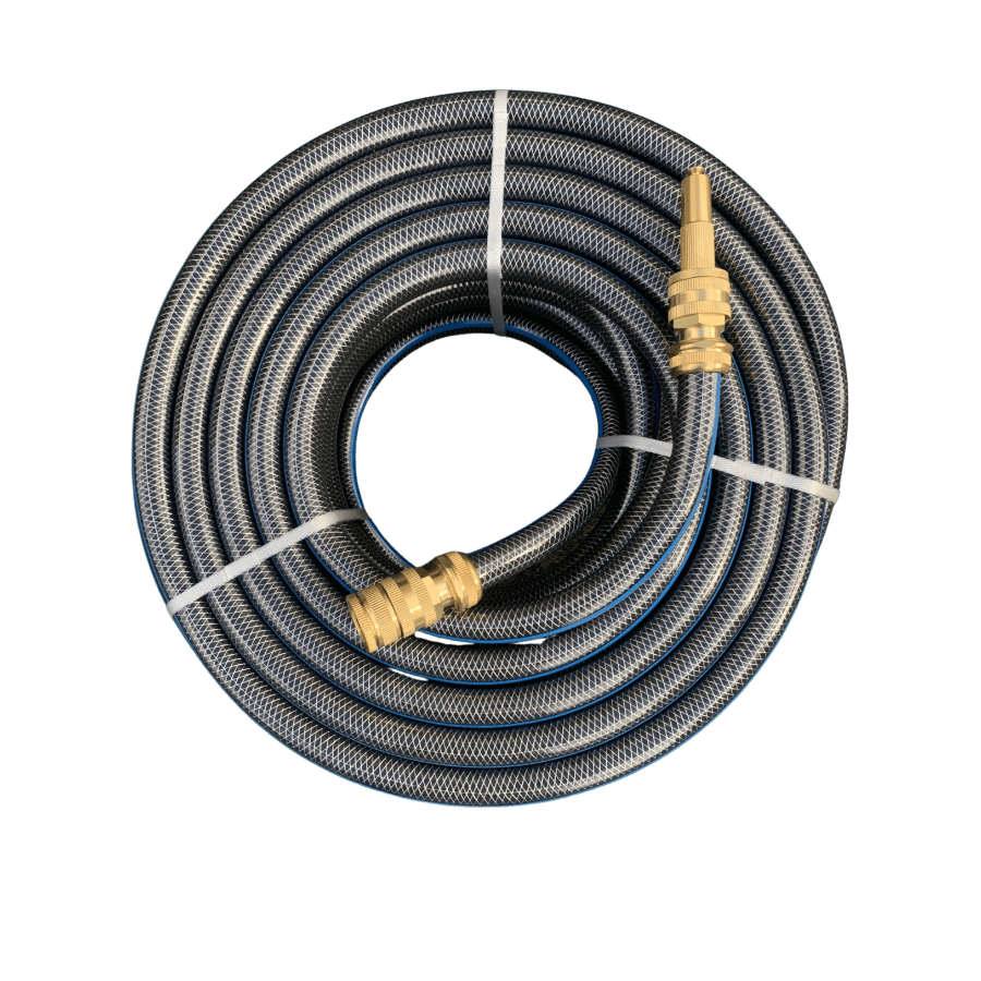Zorro Ultimate 18mm / 3/4" Flexible Water Hose with a Set Brass Connectors & Nozzle