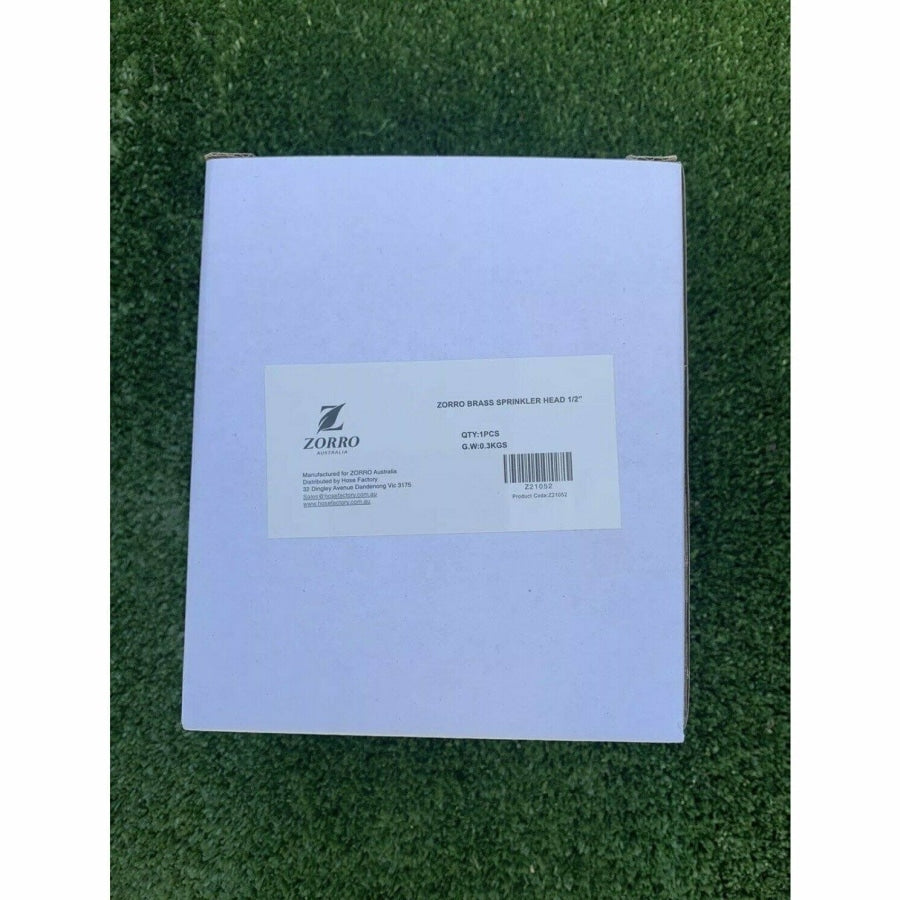 Zorro Brass Impact Rotating Sprinkler Head 1/2 Inch Sprinklers