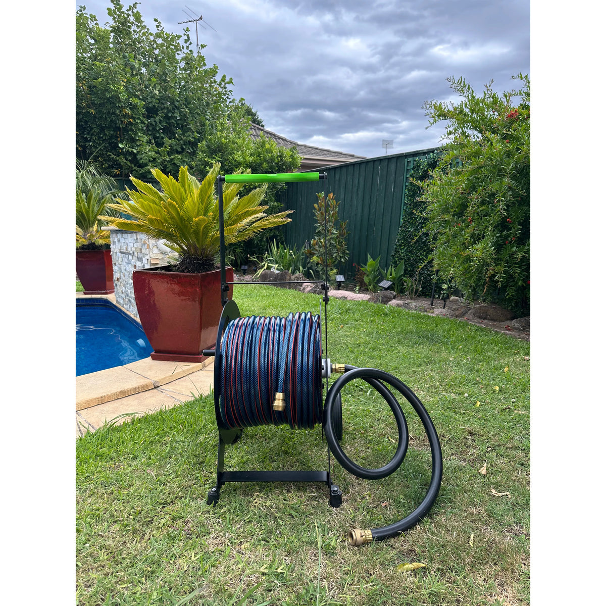 ZORRO Pro Industrial Hose Cart and Ozflex Hose Bundle