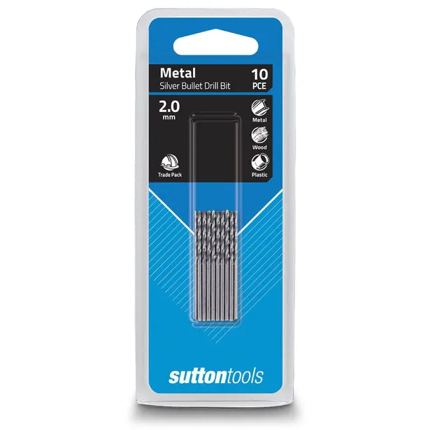 Sutton Tools 2.0 X 49MM Jobber Drill Bit HSS Bullet - 10 Piece D1040200