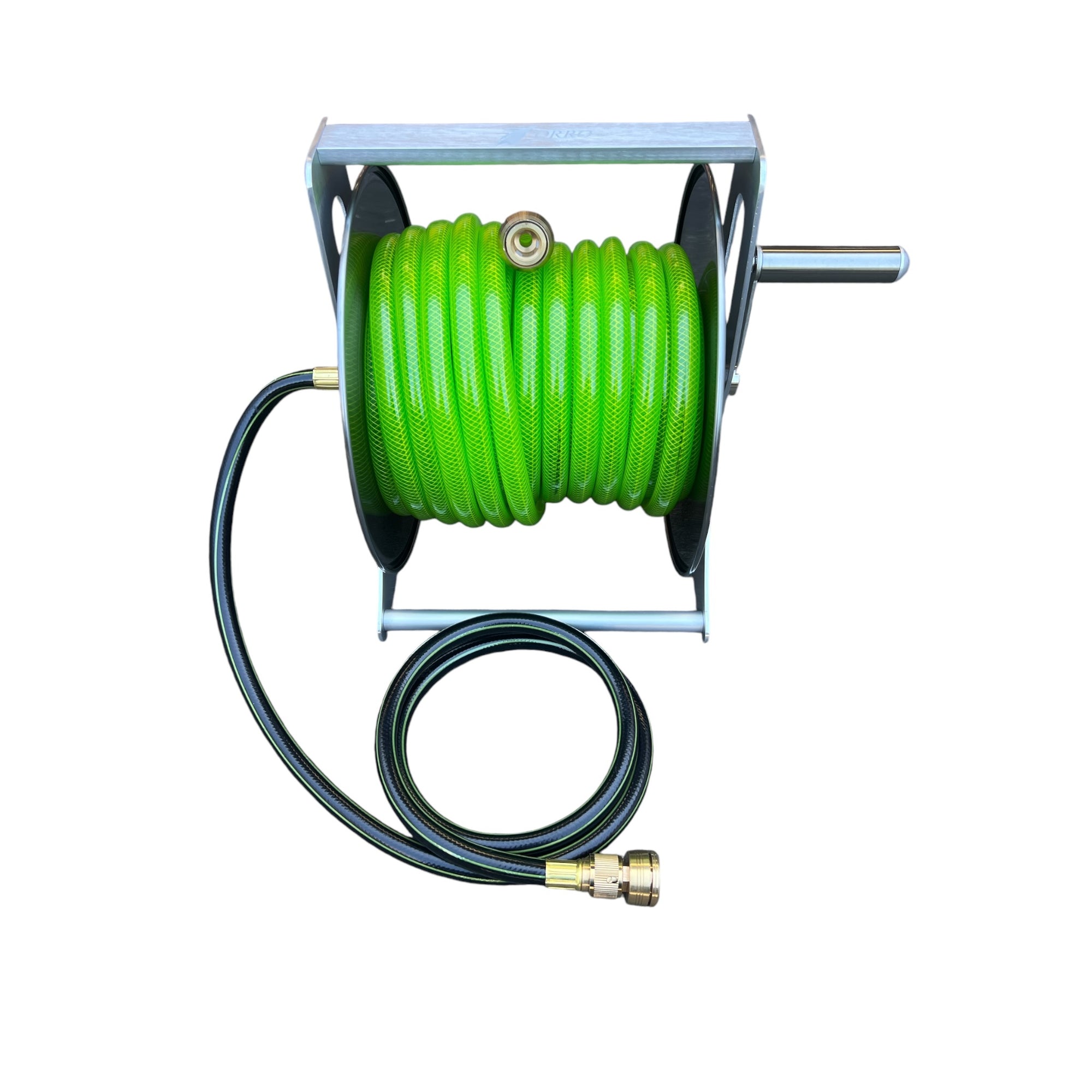 ZORRO SS Hose Reel & Aquamate Hose with Brass Connectors Kit