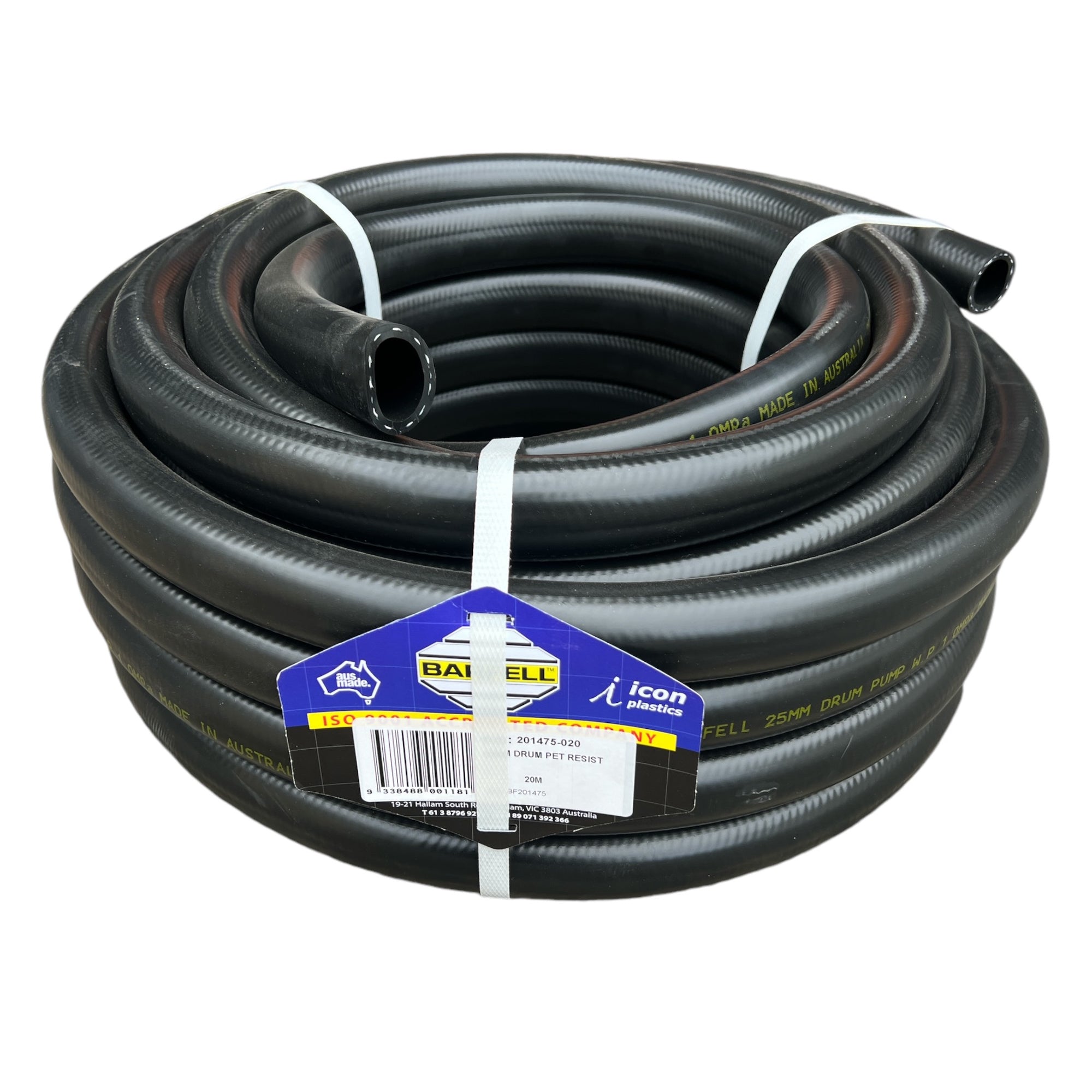 BARFELL Anti-Static Drum Pump Petrol Resistant Transfer Hose 25mm