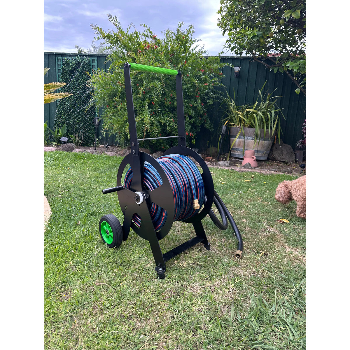 ZORRO Pro Industrial Hose Cart and Ozflex Hose Bundle