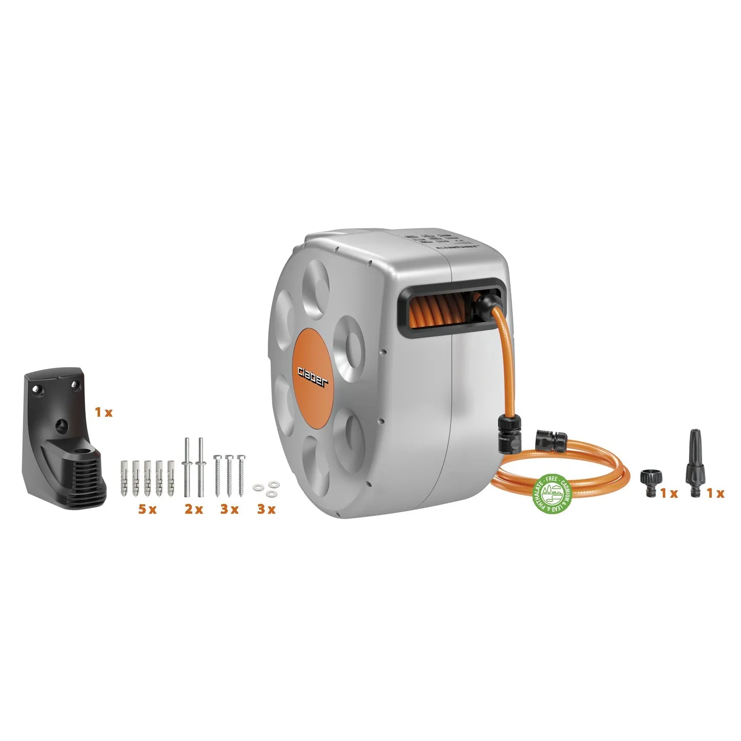 Claber Rotoroll Evolution Automatic Retractable Hose Reel Made in Italy
