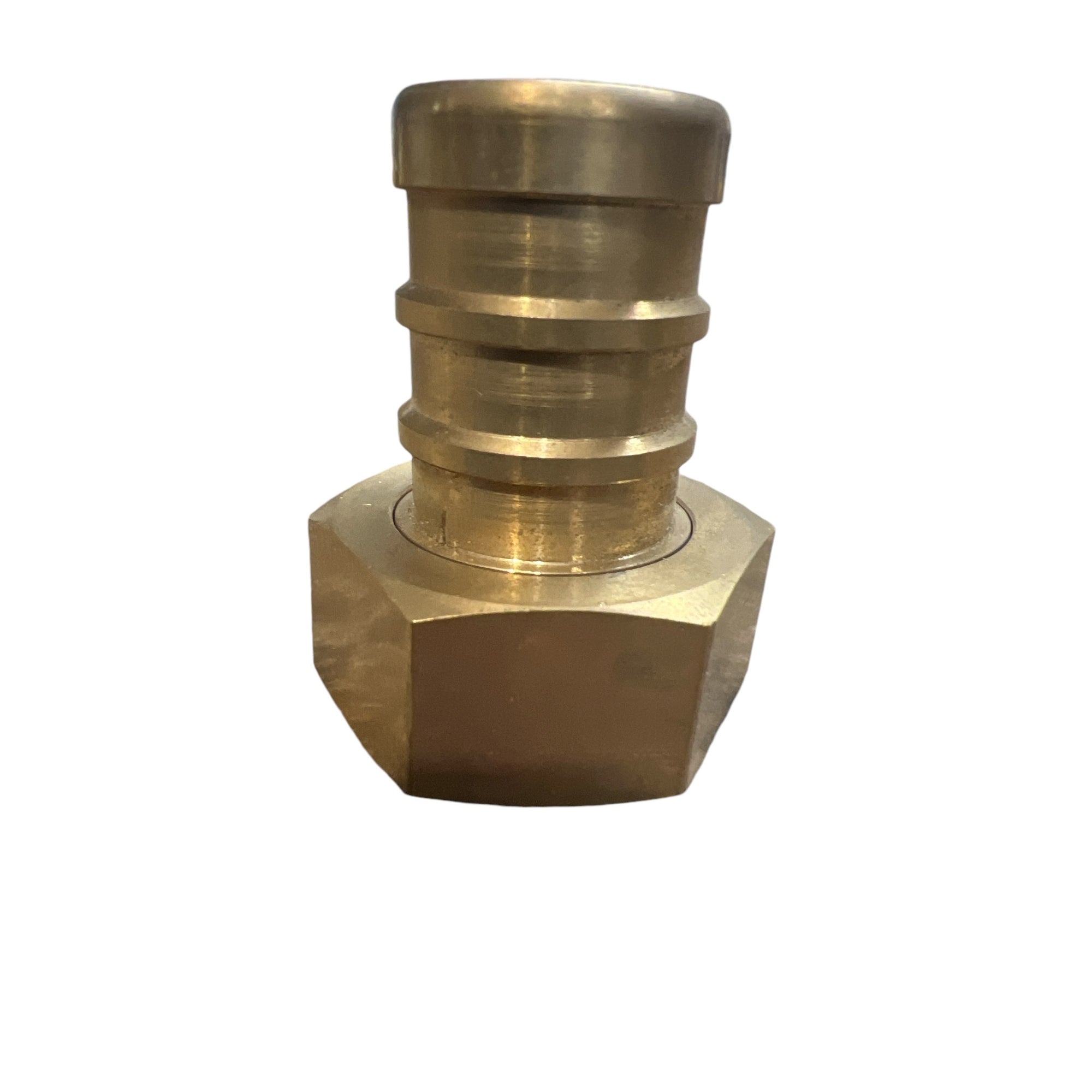 ZORRO Brass Hex Swivel Nut & Tail with Rubber Washer