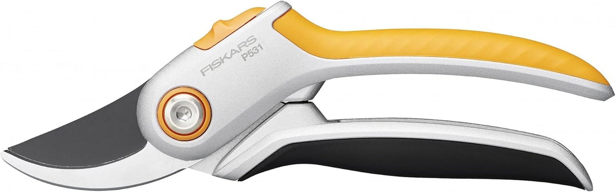 Fiskars Plus 531 Metal Secateurs Bypass Silver 24mm