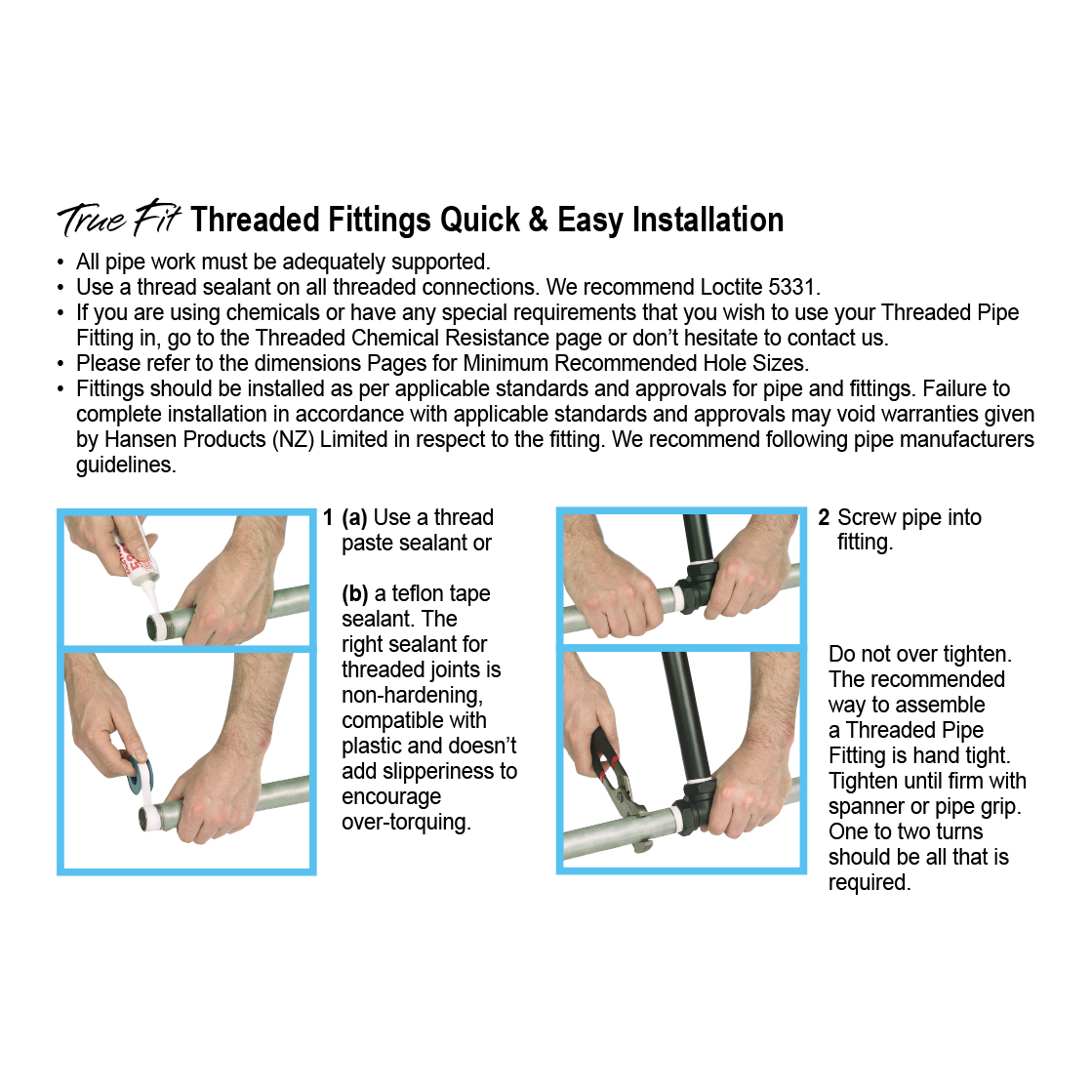 HANSEN Reducing Hex Nipple Male BSPT
