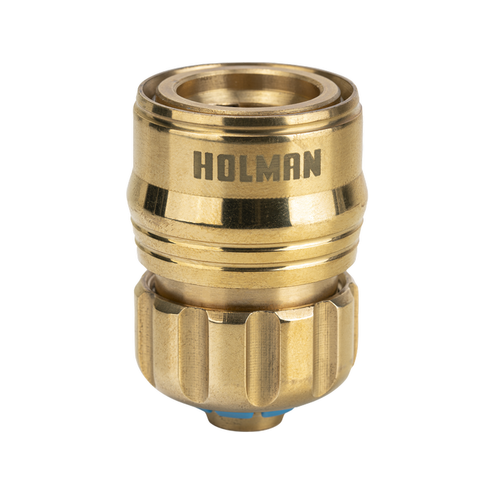 Holman Brass Grip N Lock Female Snap on Hose Connector 12mm