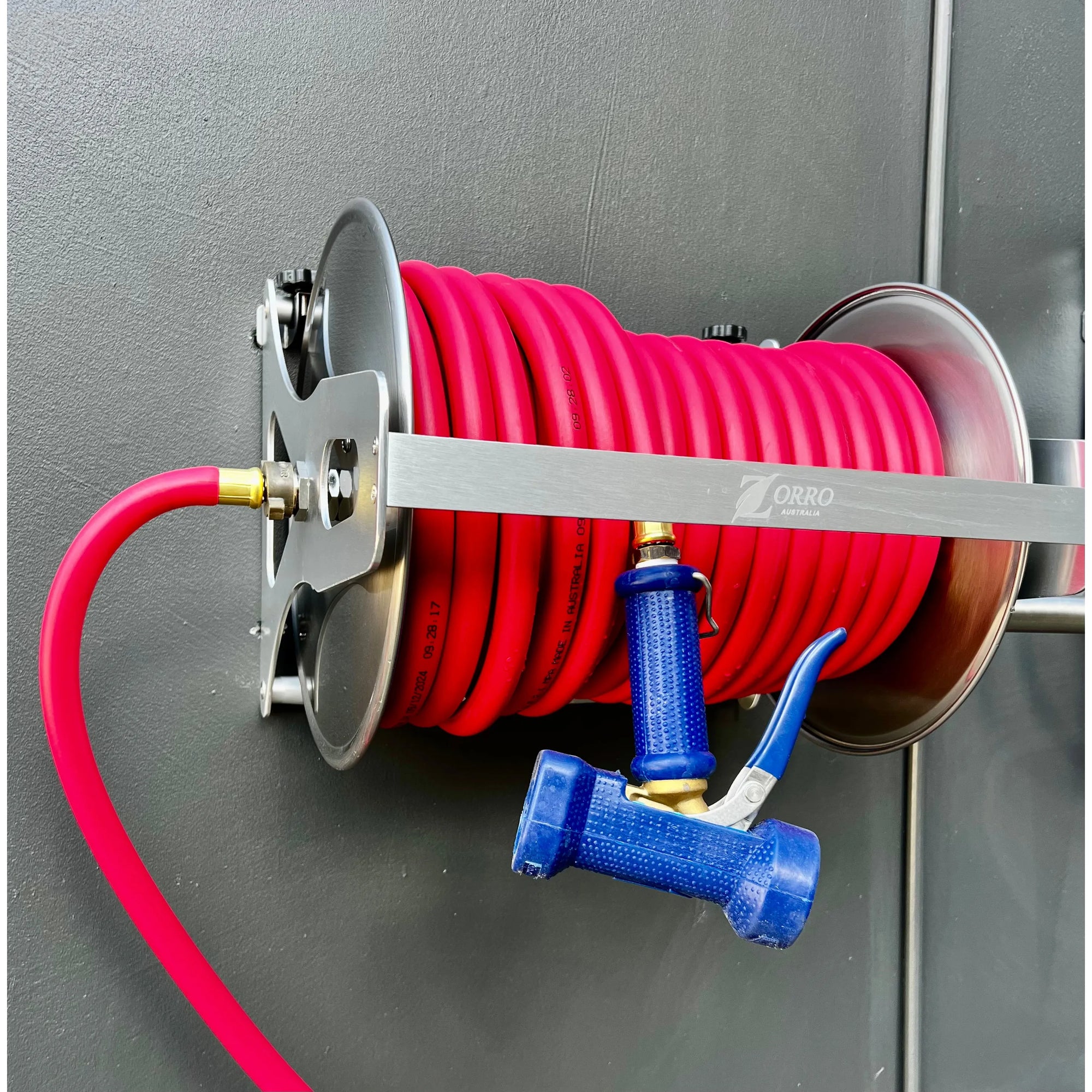Barfell High Temp Hose ZORRO SS Reel option of Dixon Flow Boss Gun
