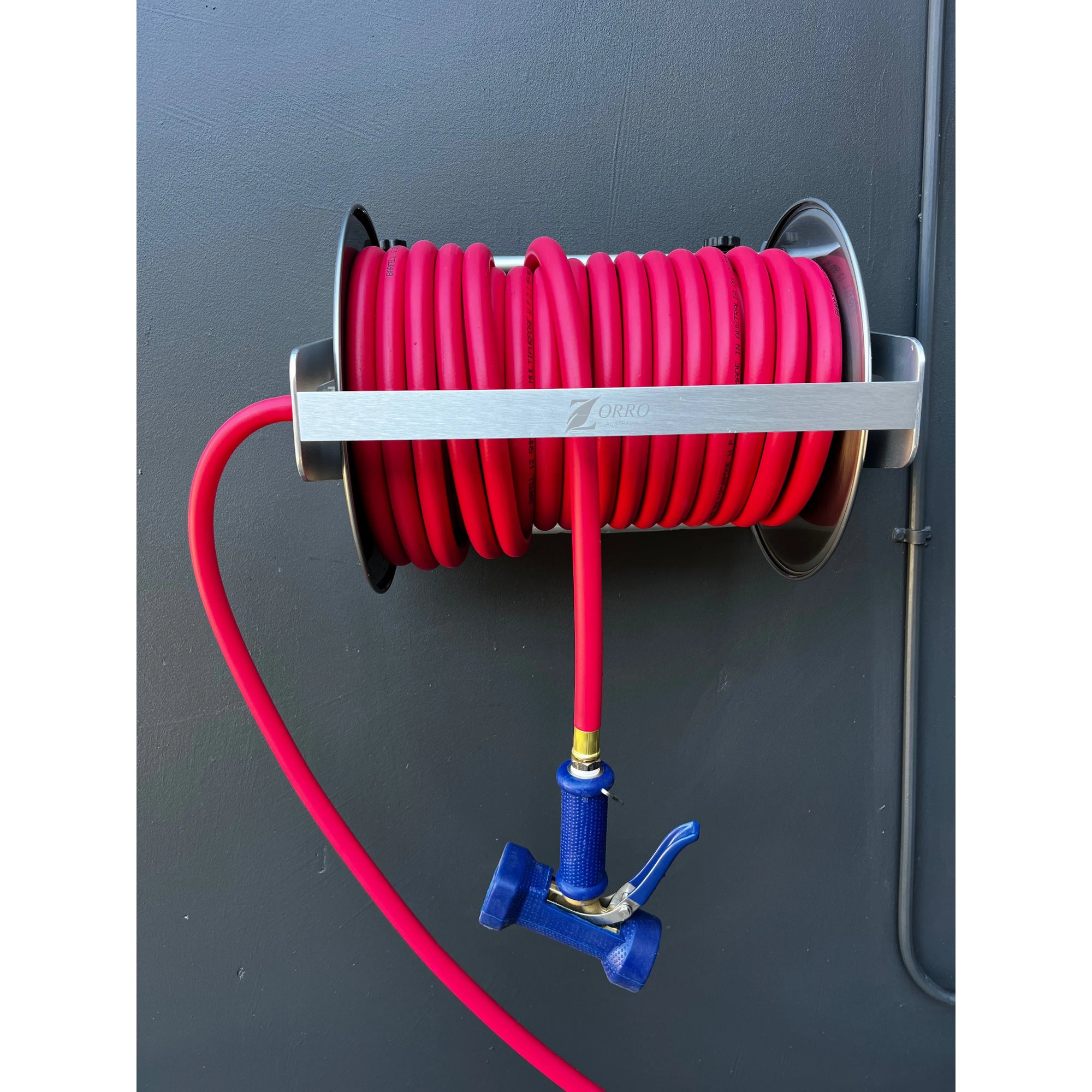Barfell High Temp Hose ZORRO SS Reel option of Dixon Flow Boss Gun