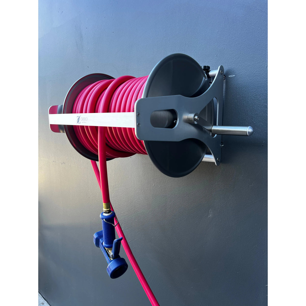 Barfell High Temp Hose ZORRO SS Reel option of Dinga Hot Water Gun