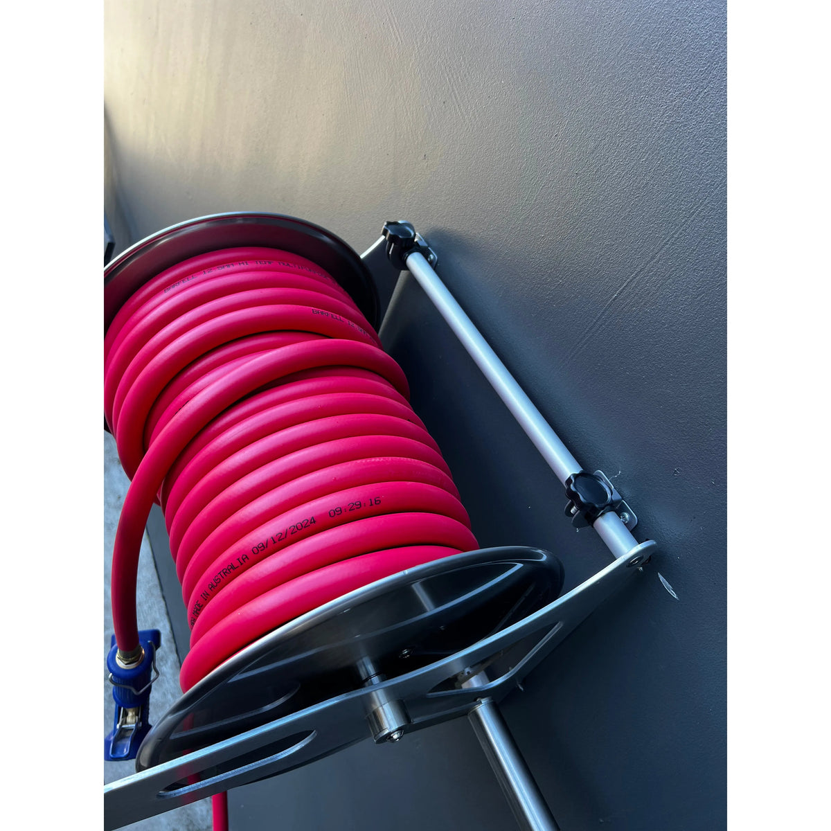 Barfell High Temp Hose ZORRO SS Reel option of Dinga Hot Water Gun