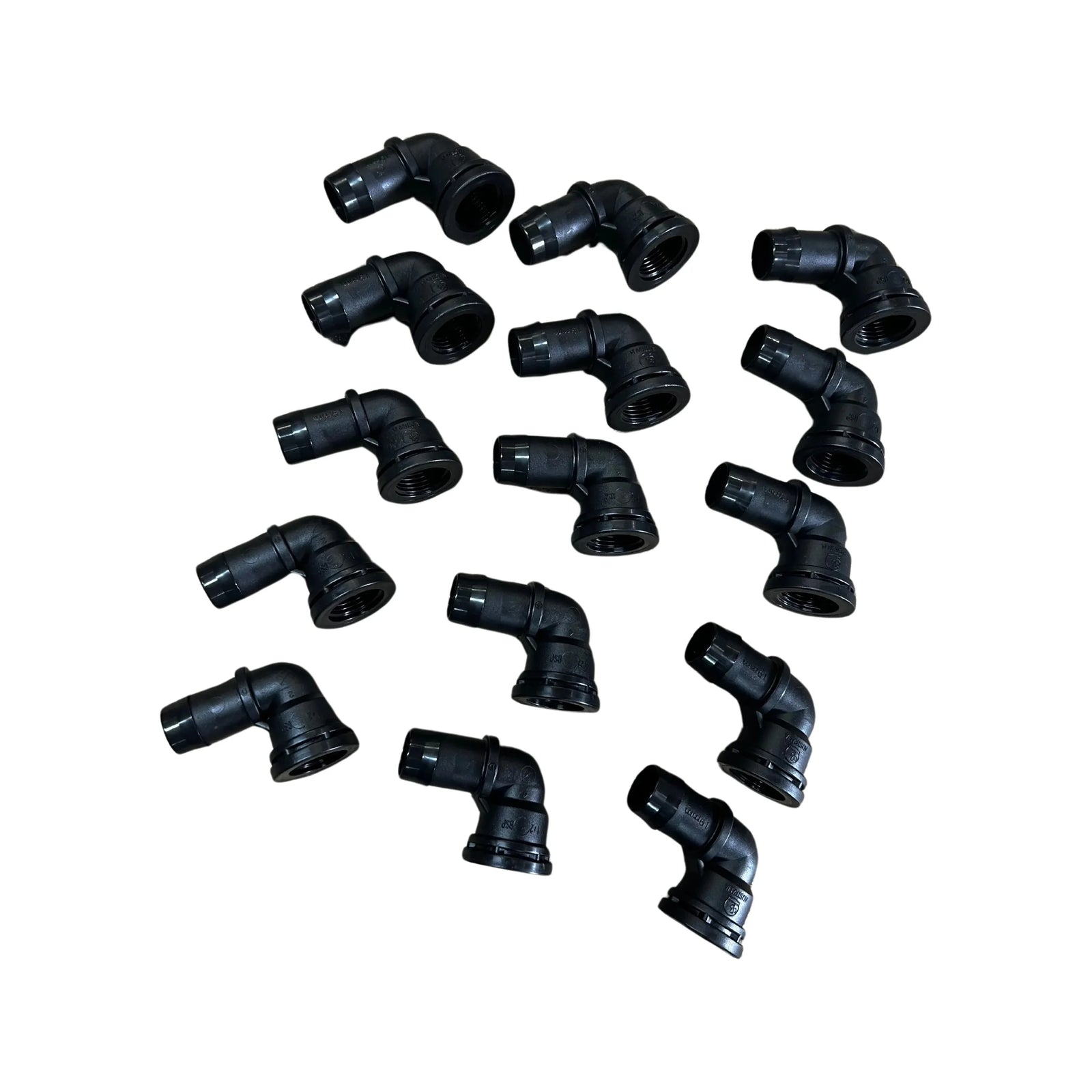 Antelco 19mm Barbed Elbow with 1/2" Female BSP Thread for Poly Pipe