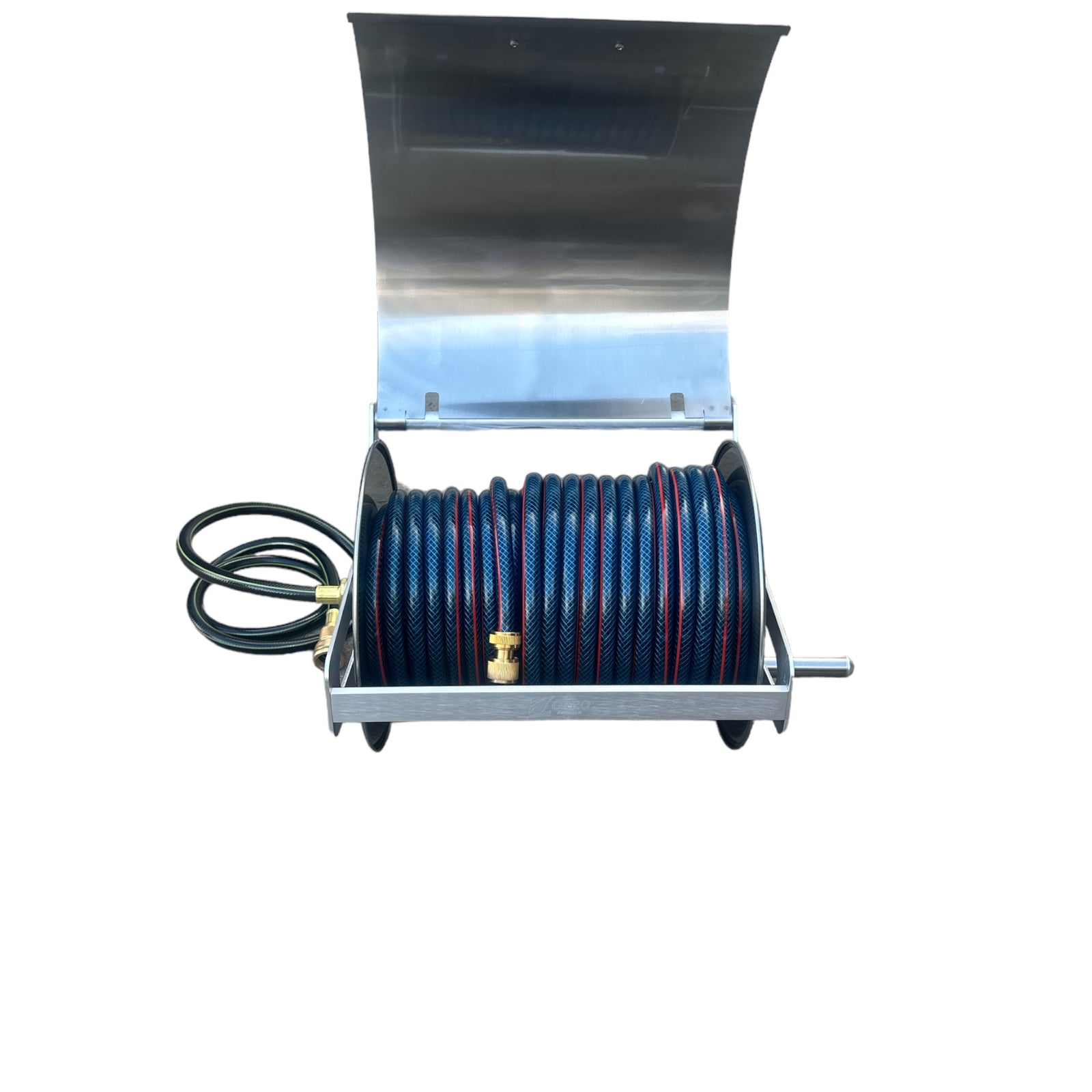 OZFLEX Garden Hose with ZORRO Mountable Reel with Lid Bundle 12mm