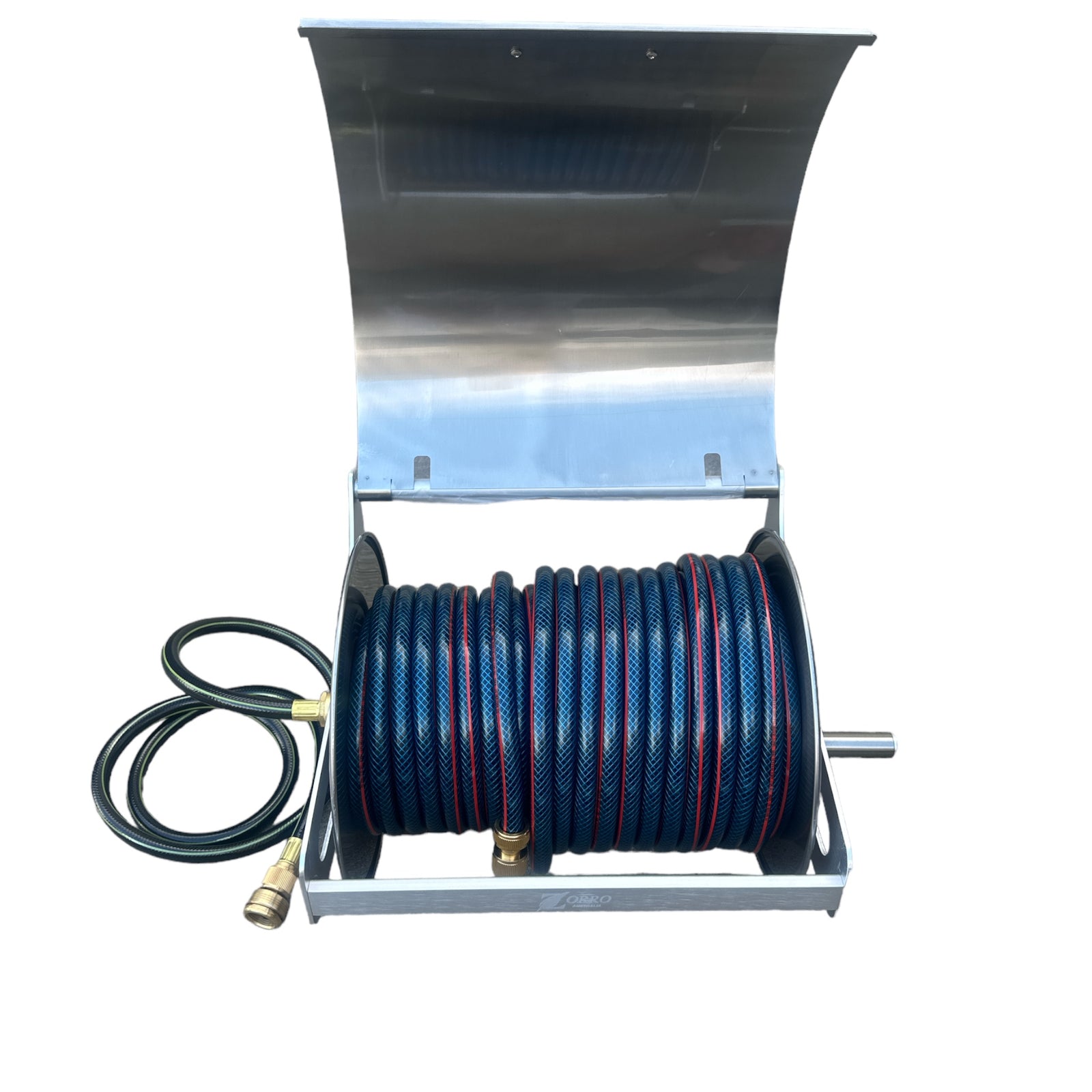 OZFLEX Garden Hose with ZORRO Mountable Reel with Lid Bundle 12mm