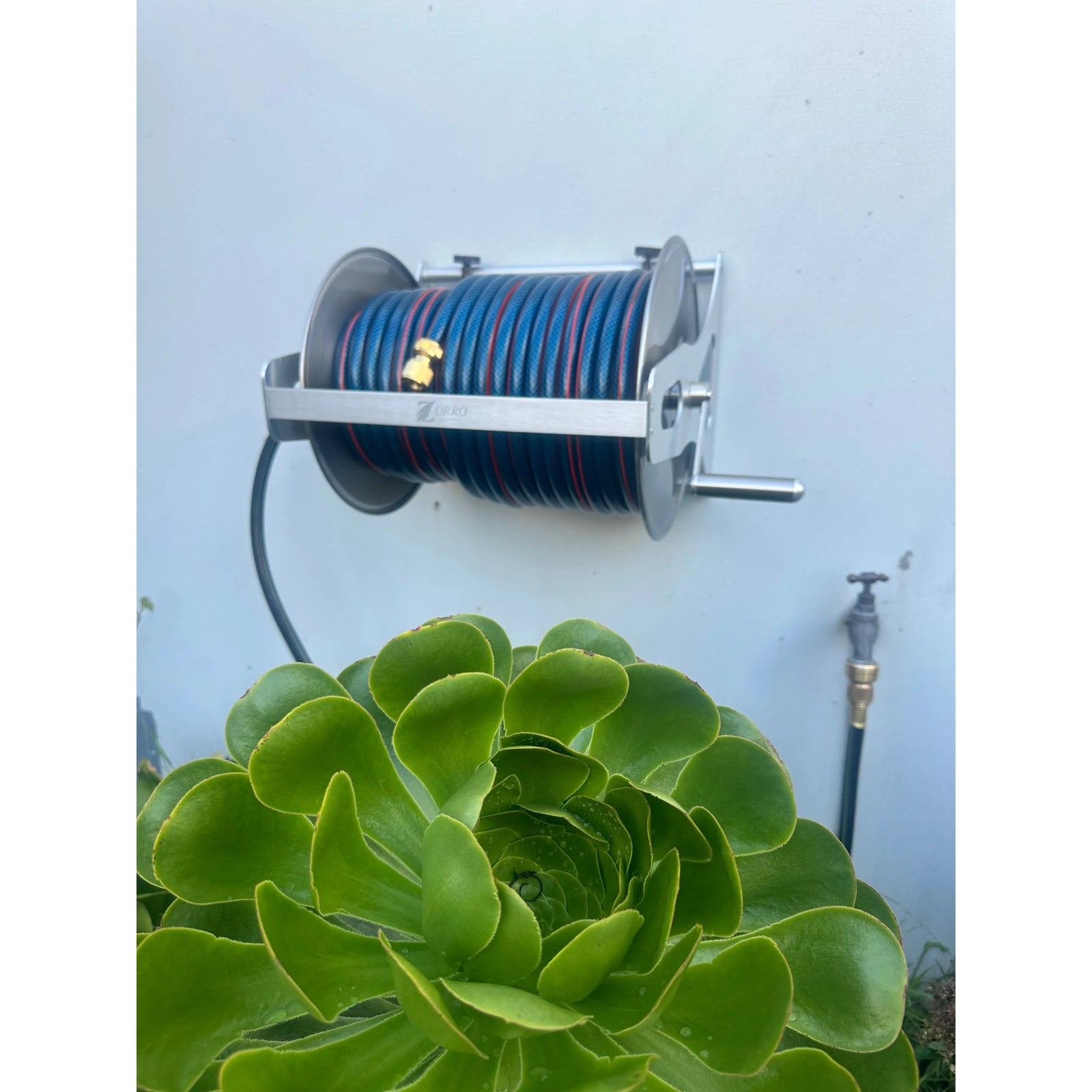 OZFLEX Garden Hose with ZORRO SS Mountable Reel Bundle 12mm