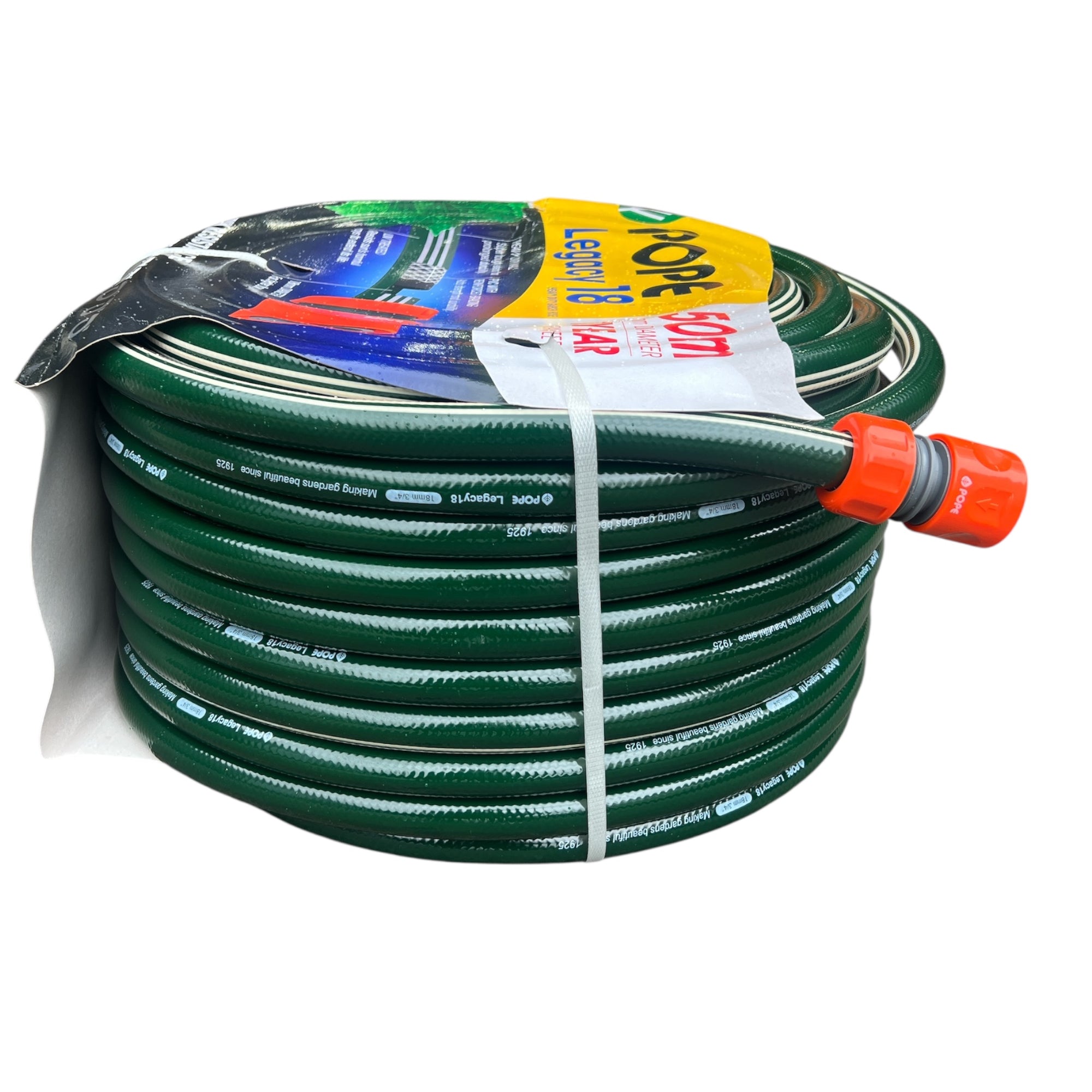 POPE Legacy Garden Hose with Fittings 18mm x 50mt CLEARANCE