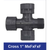 RAIN PVC Cross MxFxFxF BSP for Irrigation Systems