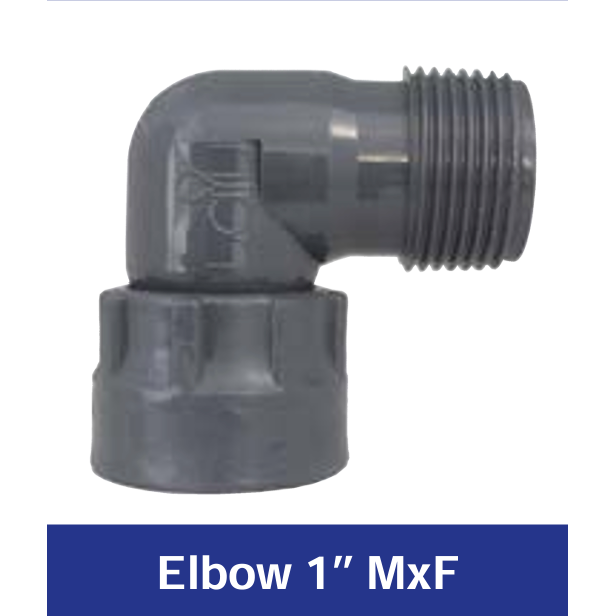 RAIN PVC Elbow Male x Female BSP for Irrigation Systems