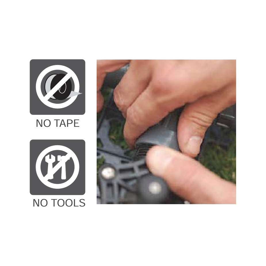 RAIN PVC Coupling Female x Female BSP for Irrigation Systems