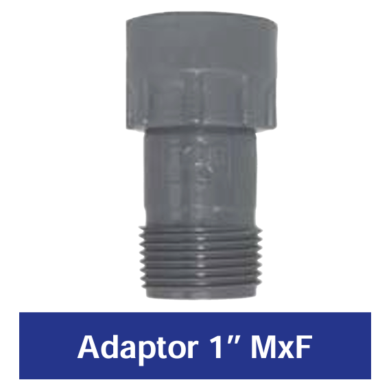 RAIN PVC Adaptor Male x Female BSP for Irrigation Systems