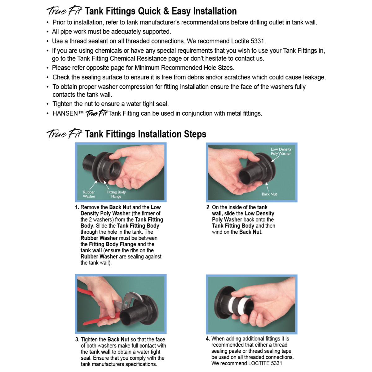 HANSEN IBC Female Buttress Adaptor 60mm x 50mm