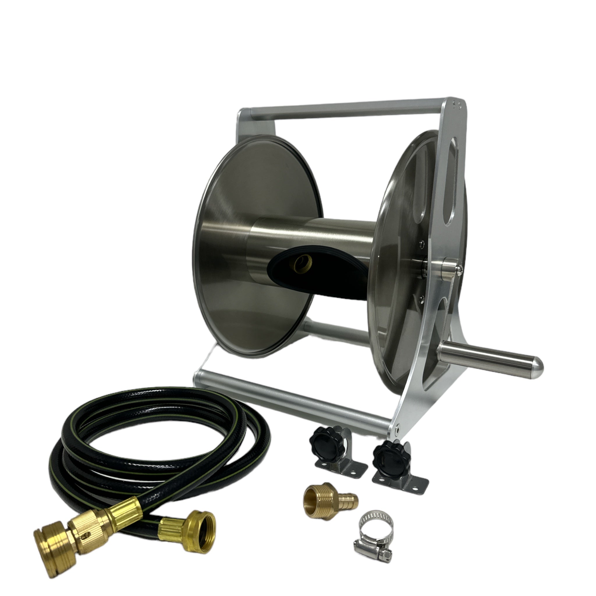 ZORRO Compact Stainless Steel Mountable Reel with Extension Hose - Hose  Factory