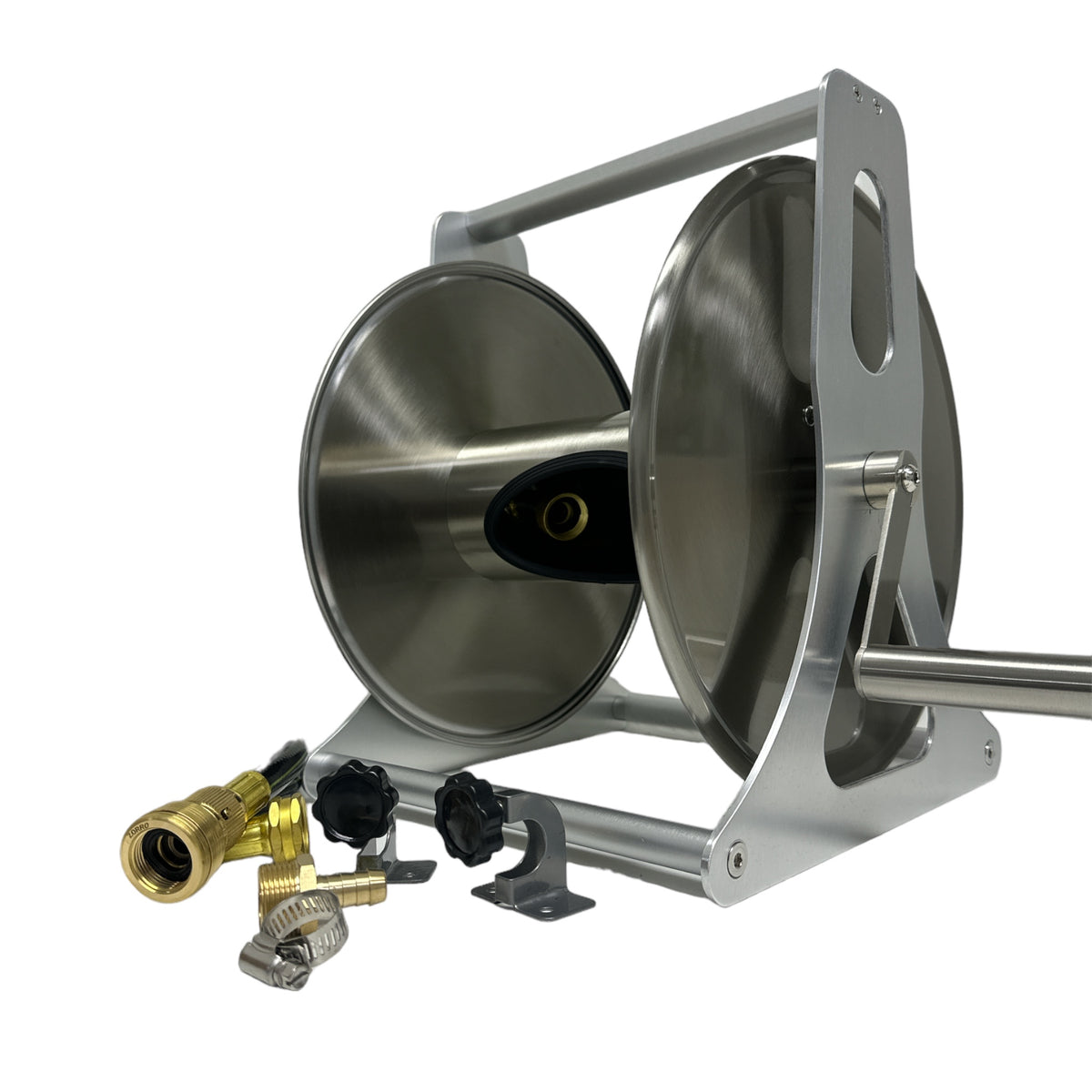 ZORRO SS Hose Reel & Caravan Drinking Water Hose with Brass Fittings 12mm x 20mt