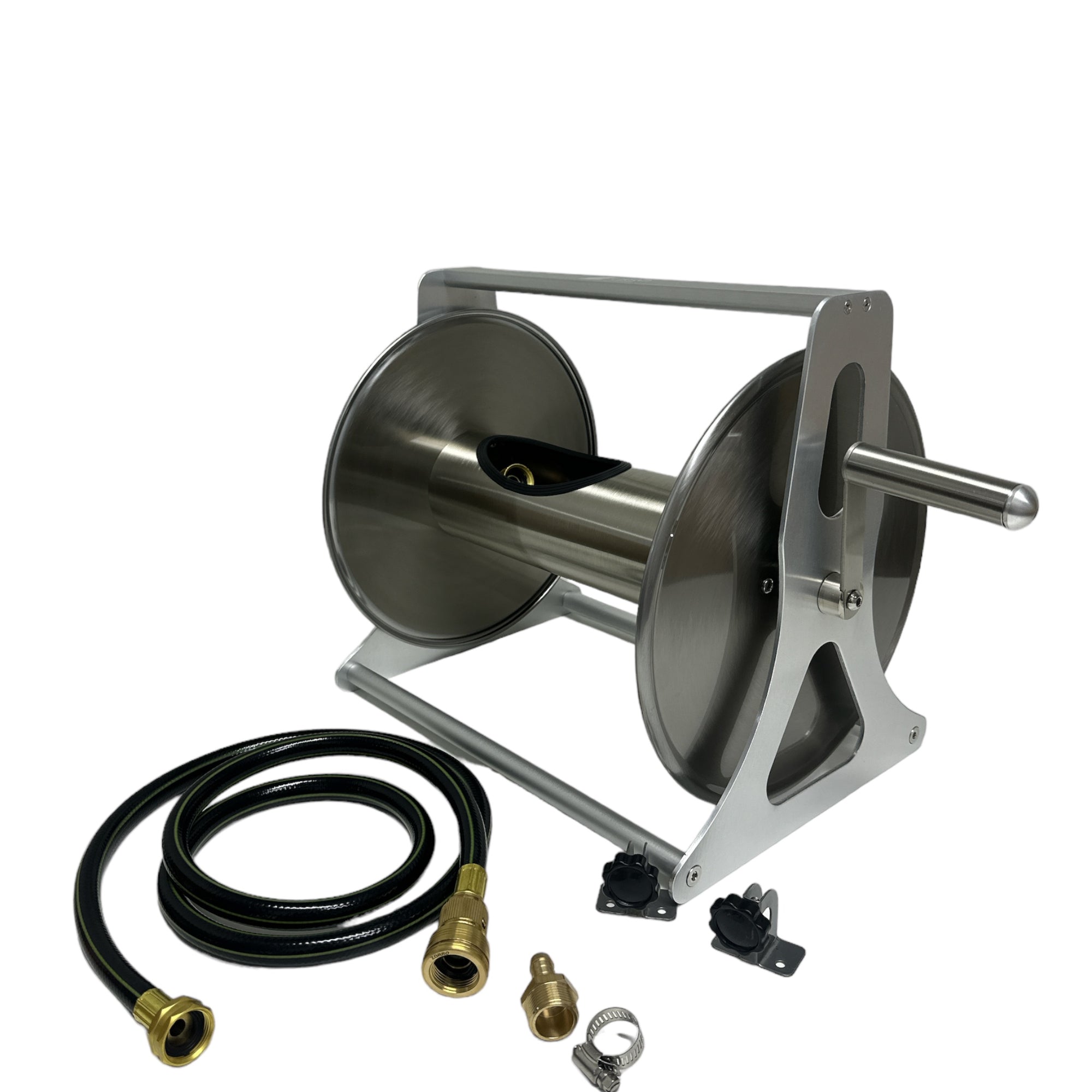 ZORRO Stainless Steel Mountable Reel with Extension Hose