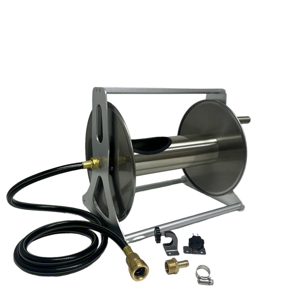 ZORRO Stainless Steel Mountable Reel with Extension Hose - Hose Factory