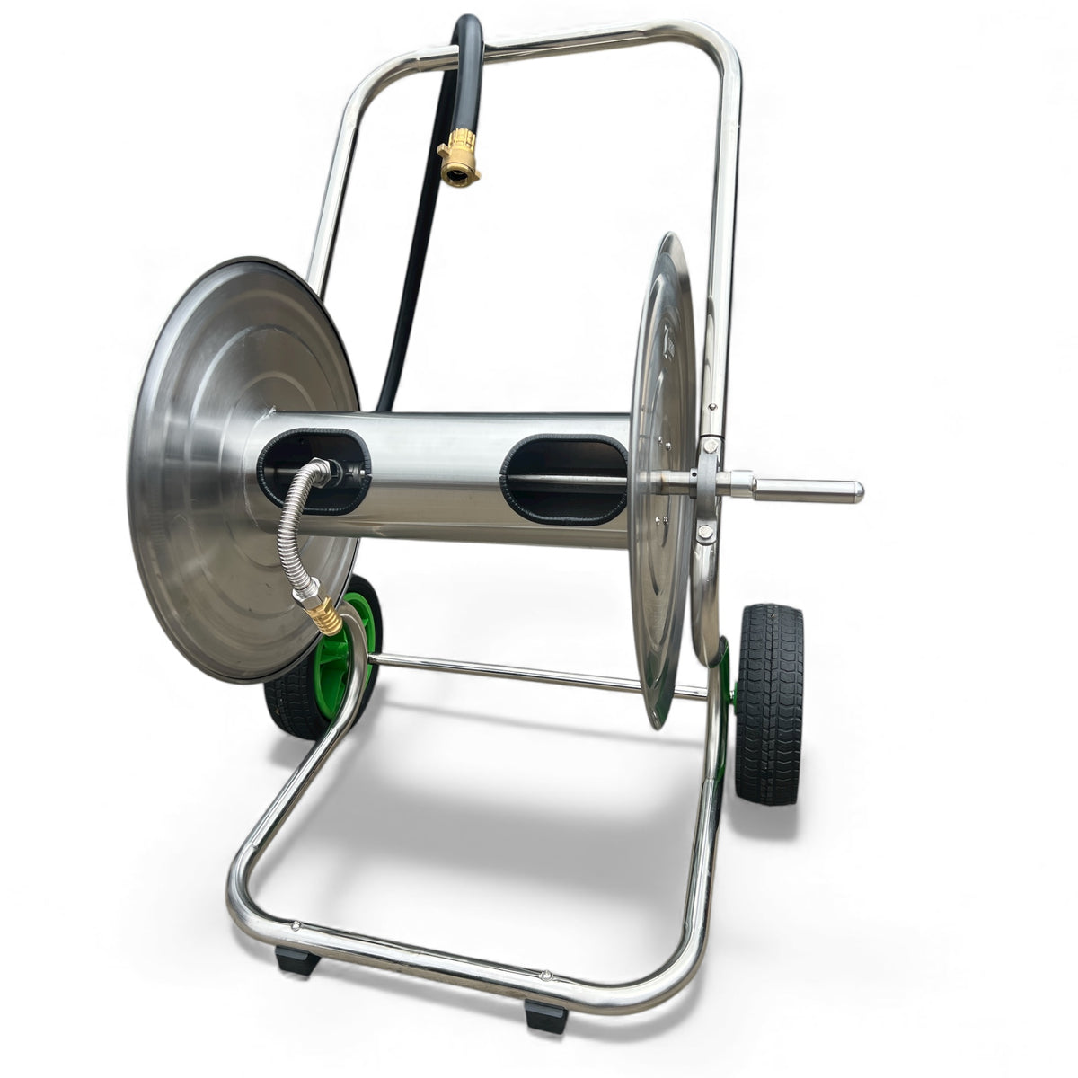 ZORRO 304 Stainless Steel 2 Wheel Hose Cart